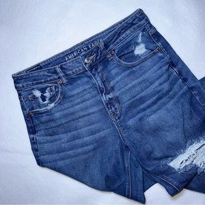 American Eagle Stretch Mom Staight Jean Size 12R